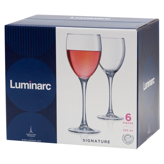набор бокалов LUMINARC Signature 6шт 250мл вино стекло