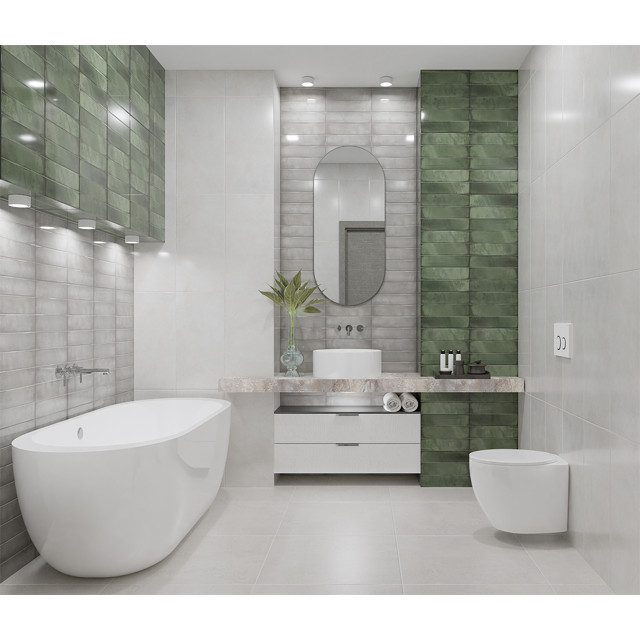 плитка настенная AZORI Artemest 31,5х63 светло-серый