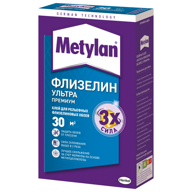 клей обойный METYLAN Флизелин Премиум 250гр, арт.624936