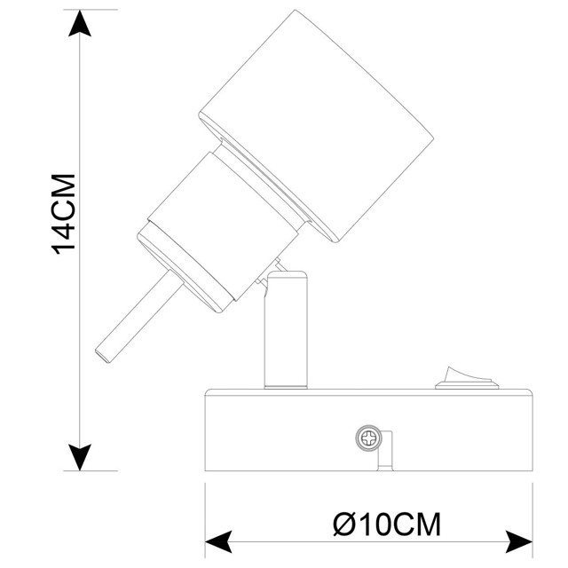 спот ARTE LAMP Almach GU10 1х50Вт металл черный