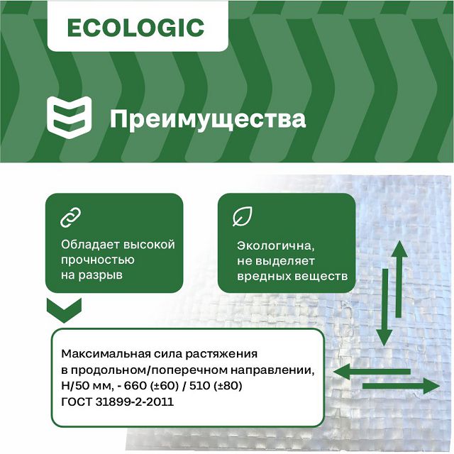 мембрана гидропароизоляционная повышенной прочности D ECO IZOWAY 70м2