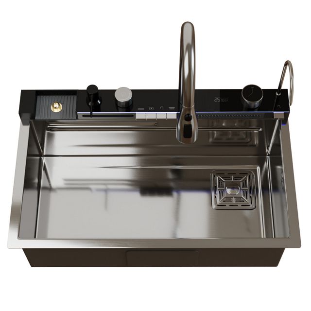мойка настольного монтажа многофункцинальная MIXLINE PRO 750х460х220мм сатин нержавеющая сталь