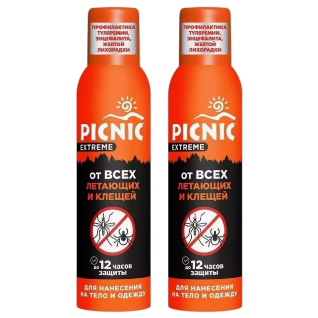 аэрозоль PICNIC Extreme от всех видов летающих насекомых и клещей 150мл