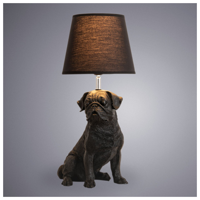 лампа настольная ARTE LAMP Bobby E27 40Вт ткань черный