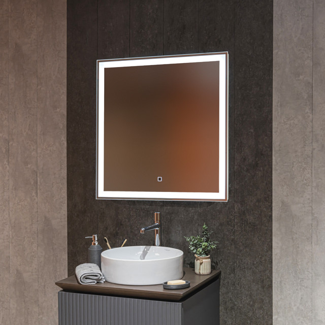 зеркало для ванной SILVER MIRRORS Рига 77х77см бесконтактный сенсор подогрев