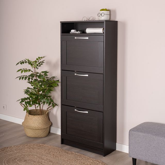 тумба для обуви СИРИУС 600х1430х250мм ЛДСП венге