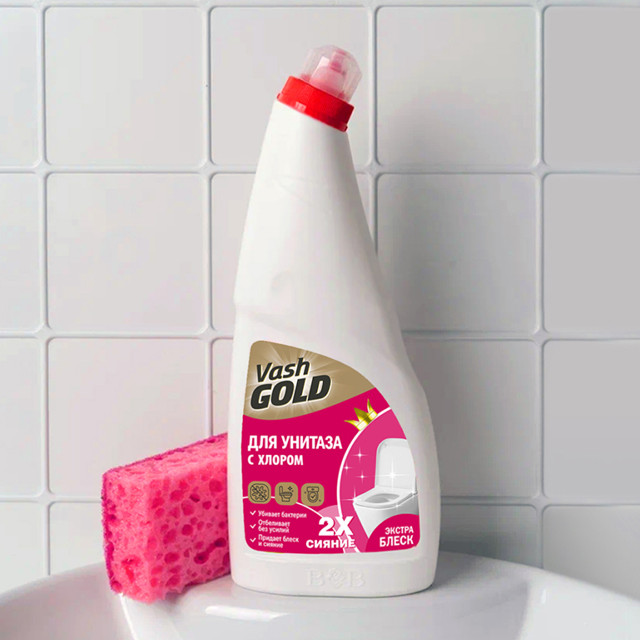 средство для туалета VASH GOLD White гель 750мл