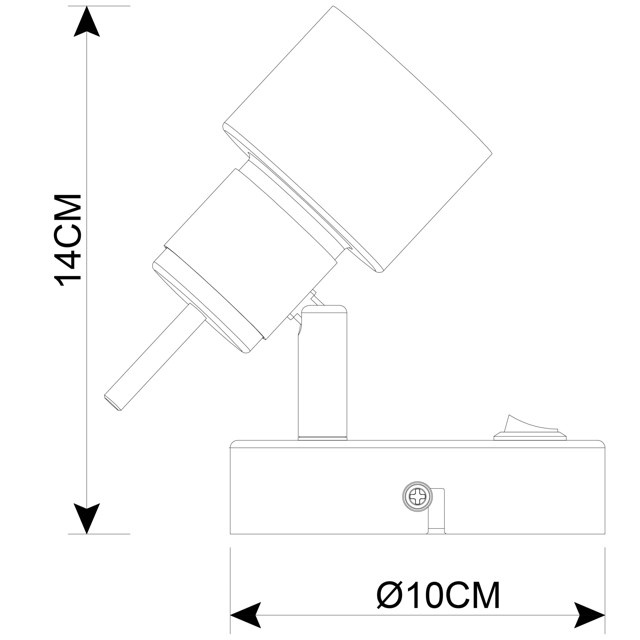 спот ARTE LAMP Almach GU10 1х40Вт белый