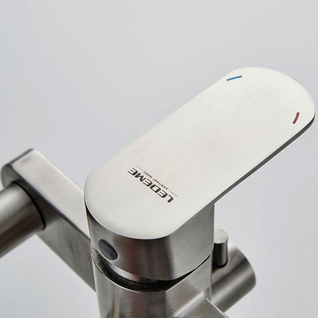 система душевая LEDEME L72416 со смесителем нерж.сталь хром