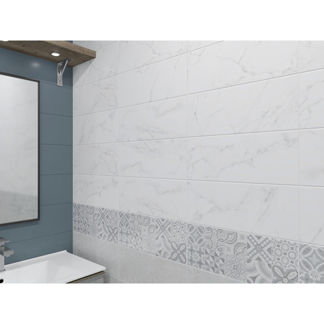 плитка настенная AZORI Colormix marmo 20,1х50,5 белый мрамор
