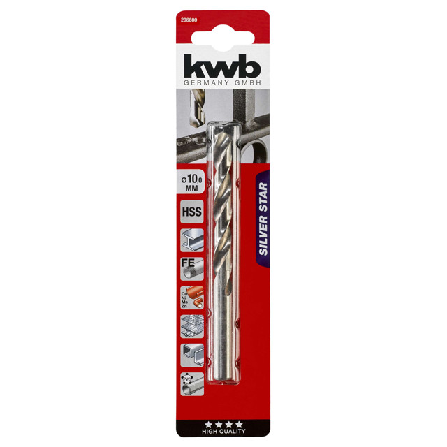 сверло по металлу KWB SILVER STAR 10х135мм