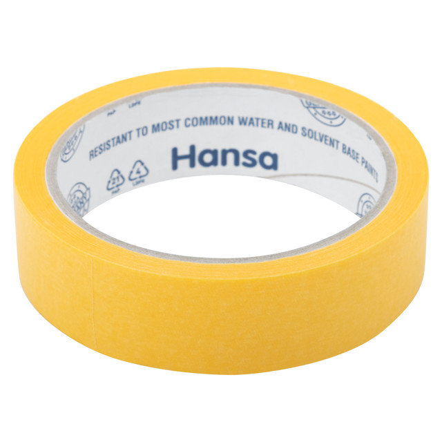 лента малярная Hansa для точных краев 25мм x 25м, арт.701025