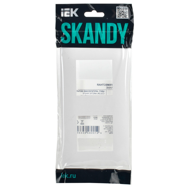 рамка 2 поста IEK Skandy арктический белый