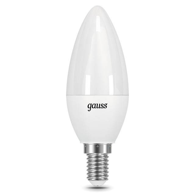 лампа Gauss 9,5Вт E14 890Лм LED 3000К свеча