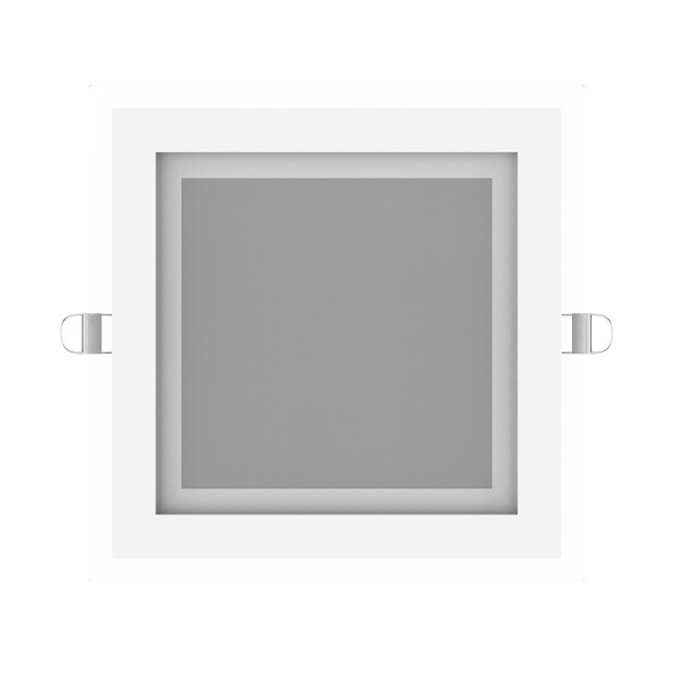 светильник GAUSS Glass кв 18Вт 1390Лм 3000K 185-265В IP20 монт 170х170 с дек стек LED
