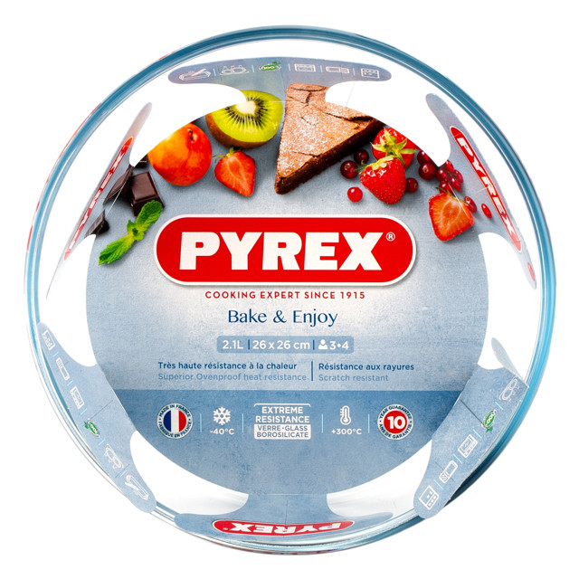 форма для запекания PYREX Smart cooking 26см плоская жаропрочное стекло