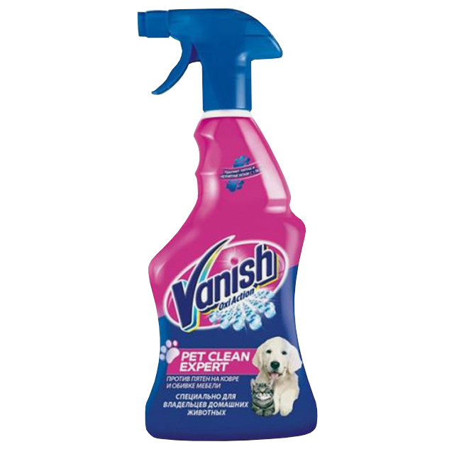 пятновыводитель VANISH Oxi Action Pet Clean Expert для ковров и обивки мебели 750мл