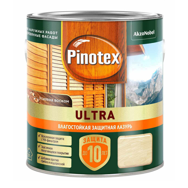 средство деревозащитное PINOTEX Ultra 2,5л красное дерево, арт.5803602