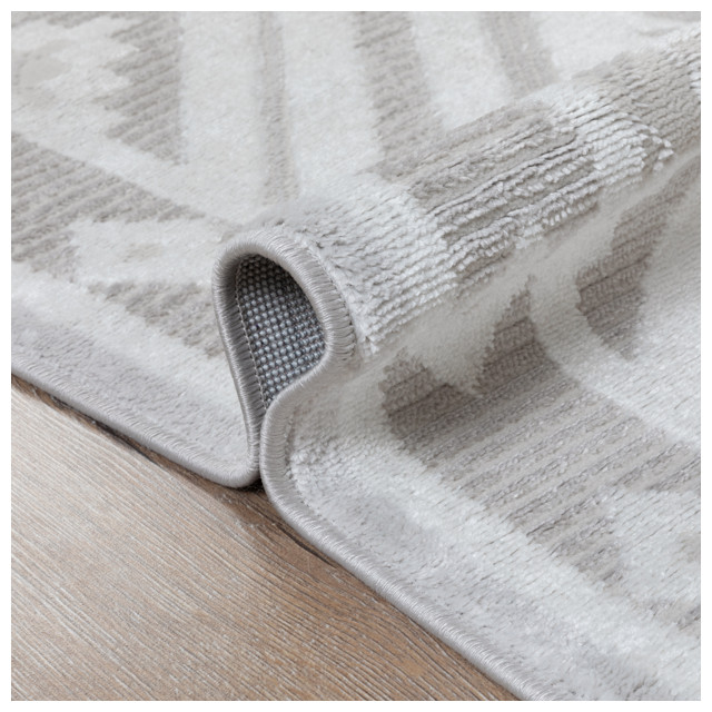 ковер NELLY 800х1500мм дизайн 07672A CREAM/M.GREY