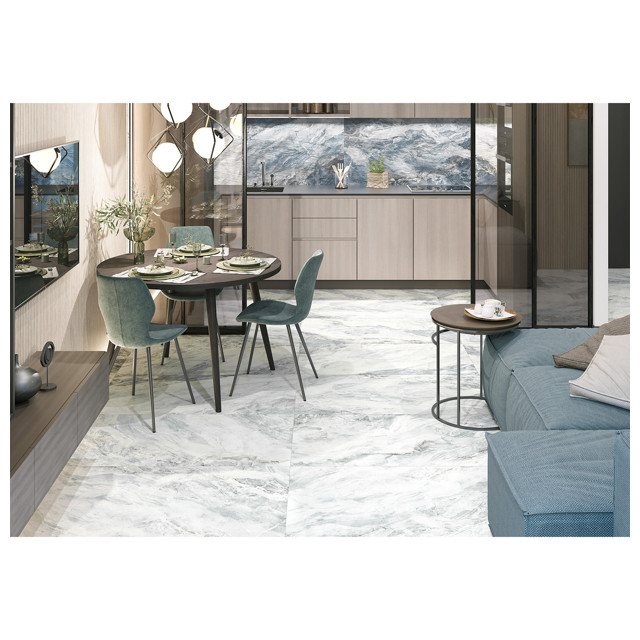керамогранит Delacora Waterfall Sky 120х60 см голубой