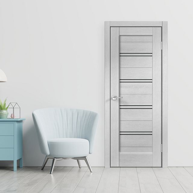 дверь межкомнатная со стеклом Velldoris Premier 11 900х2000мм секвойя светлая