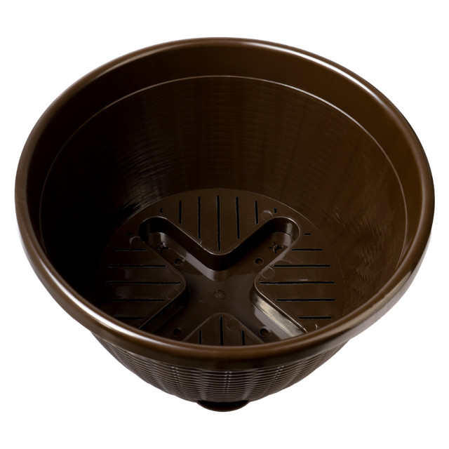 кашпо подвесное La Decoro 4,5л d27 с нижним поливом тёмно-коричневый (подвеса нет в комплекте) кашпо подвесное La Decoro 4,5л d27 с нижним поливом тёмно-коричневый (подвеса нет в комплекте)