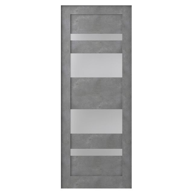 дверь межкомнатная со стеклом Belwooddoors Мирелла 700х2000мм урбан темный