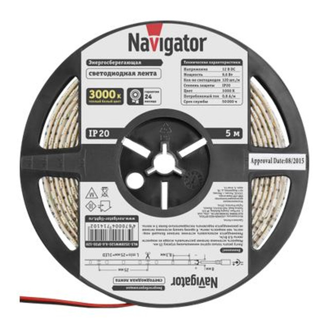 лента светодиодная LED NAVIGATOR  9.6Вт IP20 12В