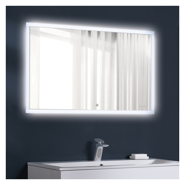 зеркало для ванной AM.PM Spirit V2.0 60x60см LED-подсветка бесконтактный сенсор антизапотевание димм