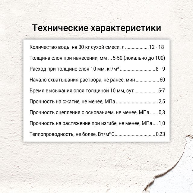 штукатурка гипсовая UNIS Теплон Белый 30кг