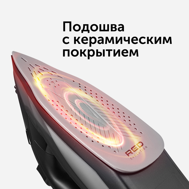 утюг RED SOLUTION RI-C25 2200Вт 170 г/мин керамика серый