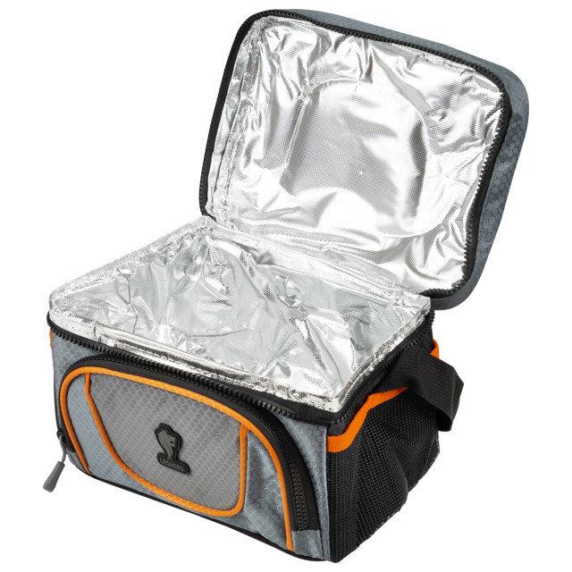 термосумка LEONORD ML15009 5л 23х17,5х16,5см серый/оранжевый полиэстер термосумка LEONORD ML15009 5л 23х17,5х16,5см серый/оранжевый полиэстер