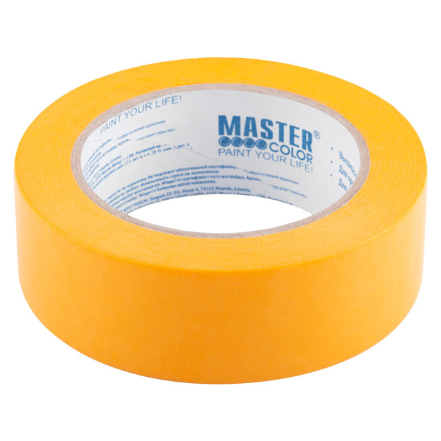 лента малярная Master Color для гладких поверхностей 36мм х 50м термостойкая, арт.30-6126
