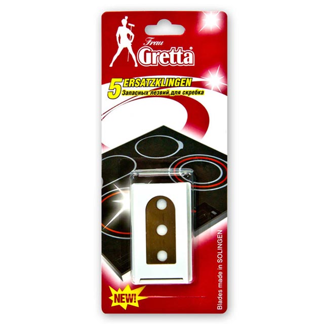 лезвия Fr.GRETTA к скребку д/стеклокерамики 5 шт