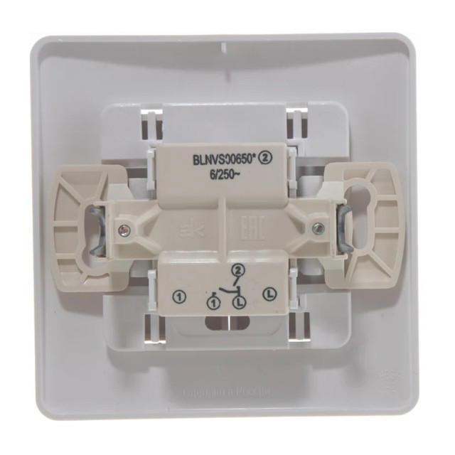 выключатель 2 клавишный SYSTEME ELECTRIC Blanca (cх.5) 6А 250В белый
