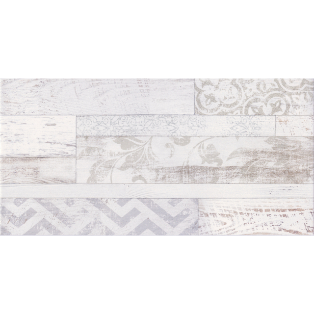 плитка настенная GLOBAL TILE SAN REMO геометрия 25х50 белая