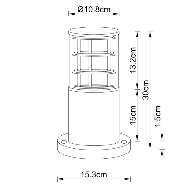 светильник уличный наземный ARTE LAMP Tokyo E27 40Вт IP54 30см металл черный