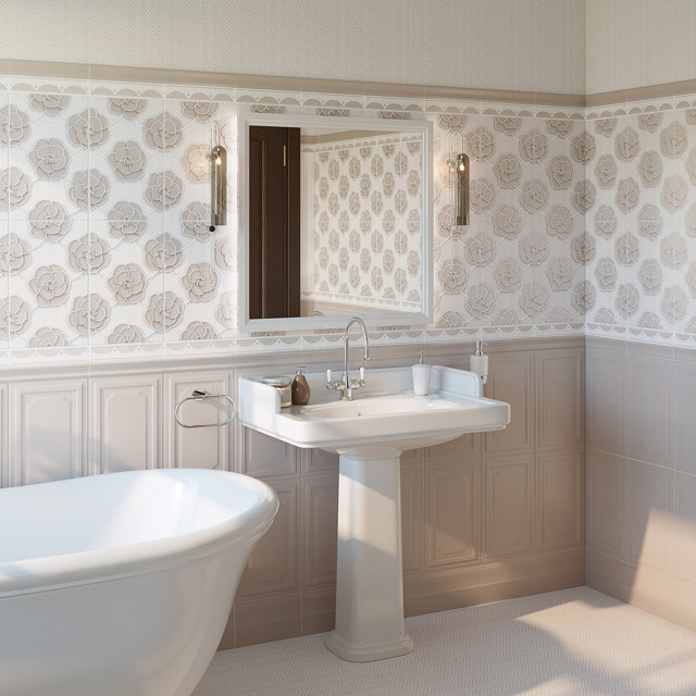 бордюр настенный Kerama Marazzi Багатель 4,2х25 см бежевый