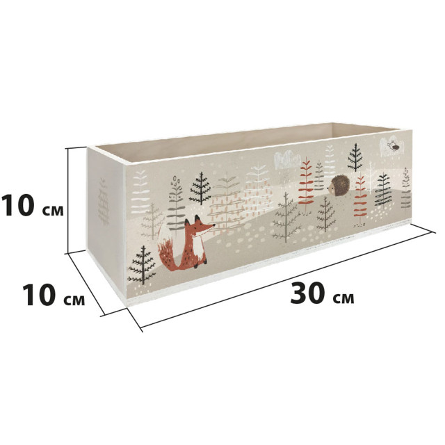ящик декоративный Шервуд 300х100х100мм дерево