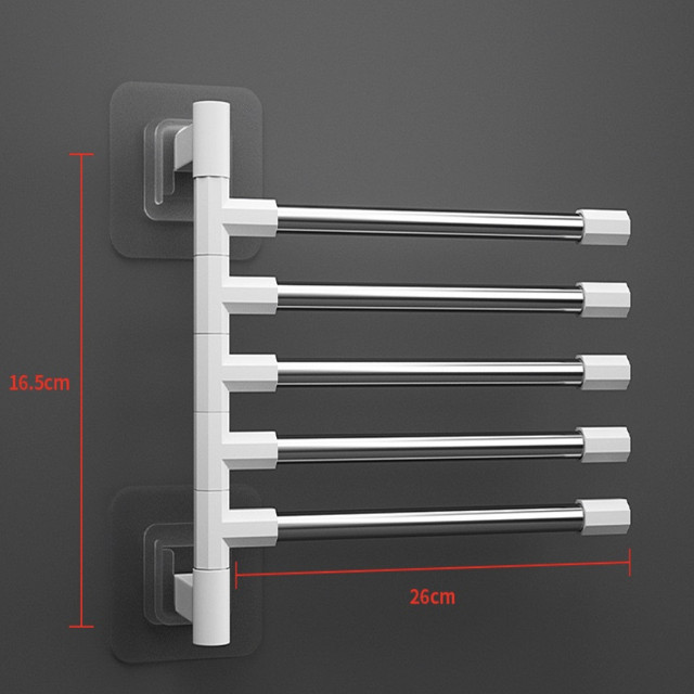 полотенцедержатель  поворотный пластик белый
