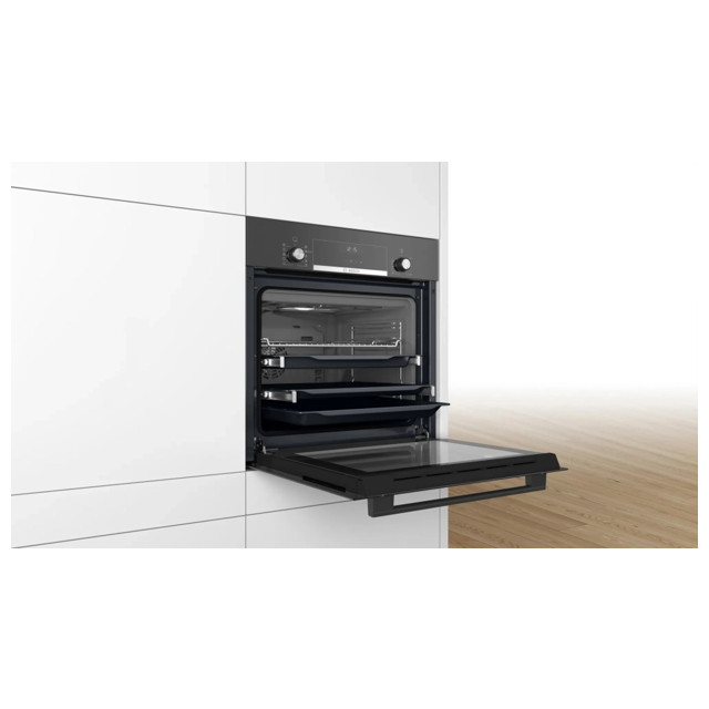 духовка электрическая BOSCH Serie 6 HBJ558YB3Q 59,4см 66л 8 реж. гриль/конв. черный