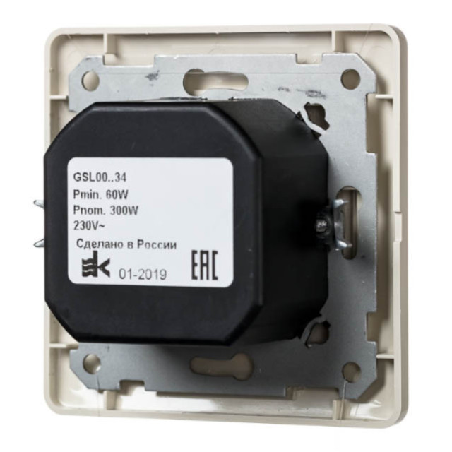 диммер поворотный SCHNEIDER ELECTRIC Glossa 300 Вт, бежевый
