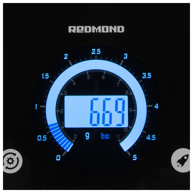 весы кухонные REDMOND RS-760 до 5кг стекло черный