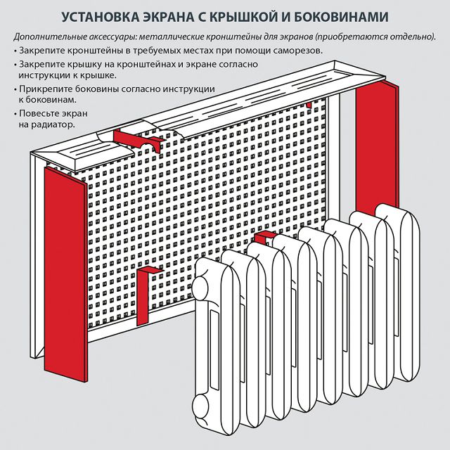 боковина для экрана универсалая 2шт. DELUXE черный МДФ