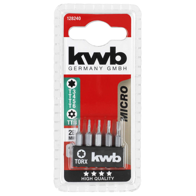 набор бит KWB TORX 28мм Micro 5шт