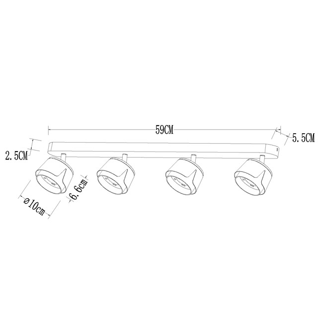 спот ARTE LAMP Amaks GX53 4х12Вт алюминий белый