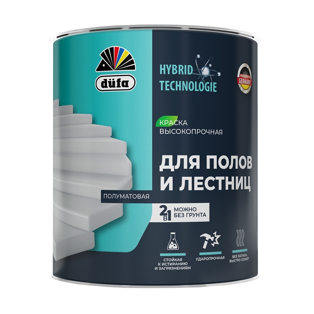 эмаль акриловая DUFA Для полов и лестниц белая 2л, арт.МП00-012511