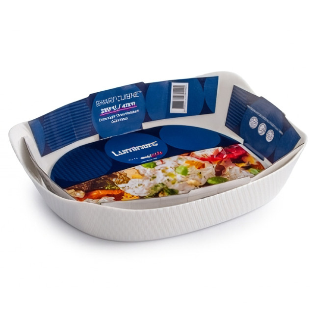 форма для запекания LUMINARC Smart Cuisine Wavy 30x22х5,5см 1,8л прямоугольная жаропрочное стекло