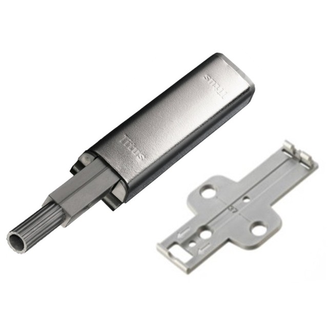 толкатель мебельный TITUS Push Latch c прямой пластиной