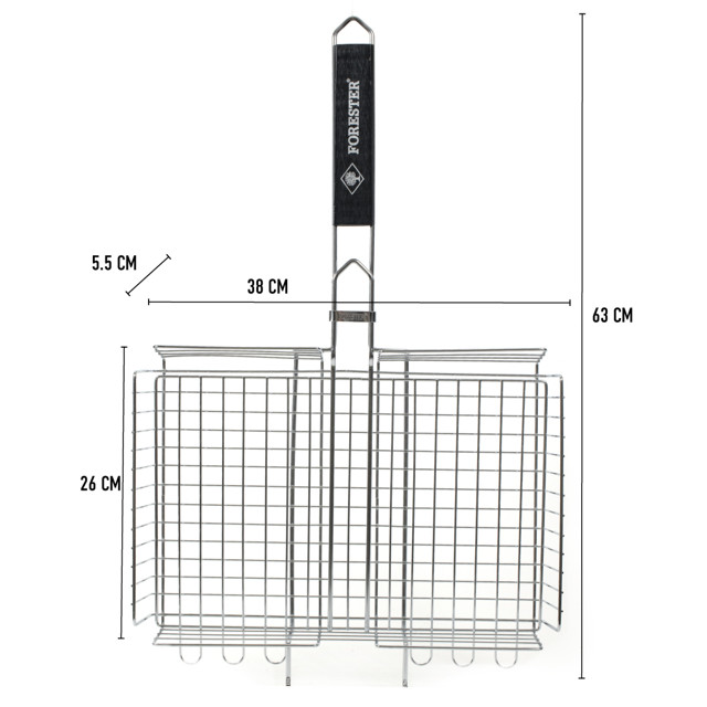 решетка-гриль FORESTER 26х38см